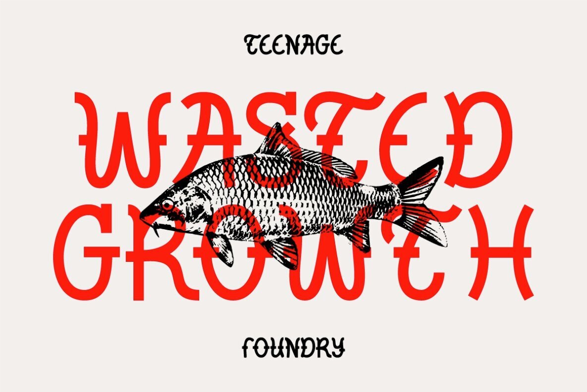 TF Wasted Growth: The Typeface That’s Redefining Creative Boundaries