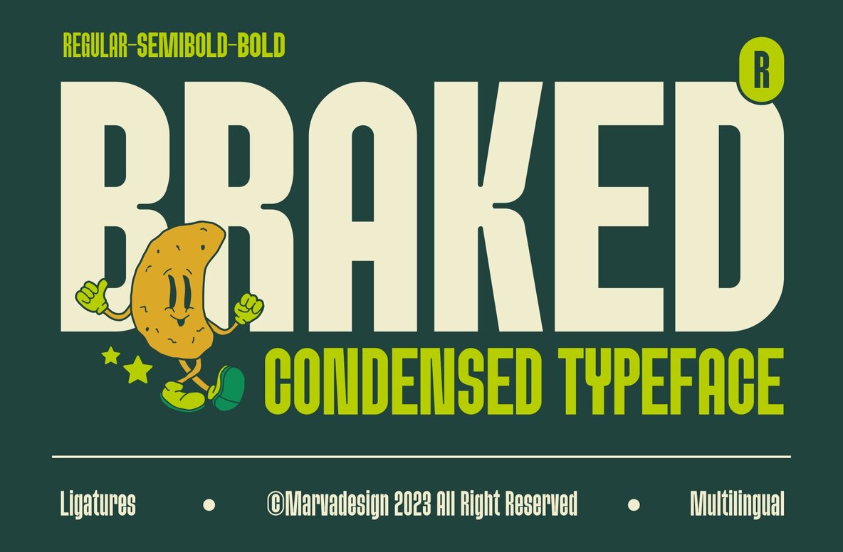 Braked: The Minimalistic Sans Serif Font Revolutionizing the Design World