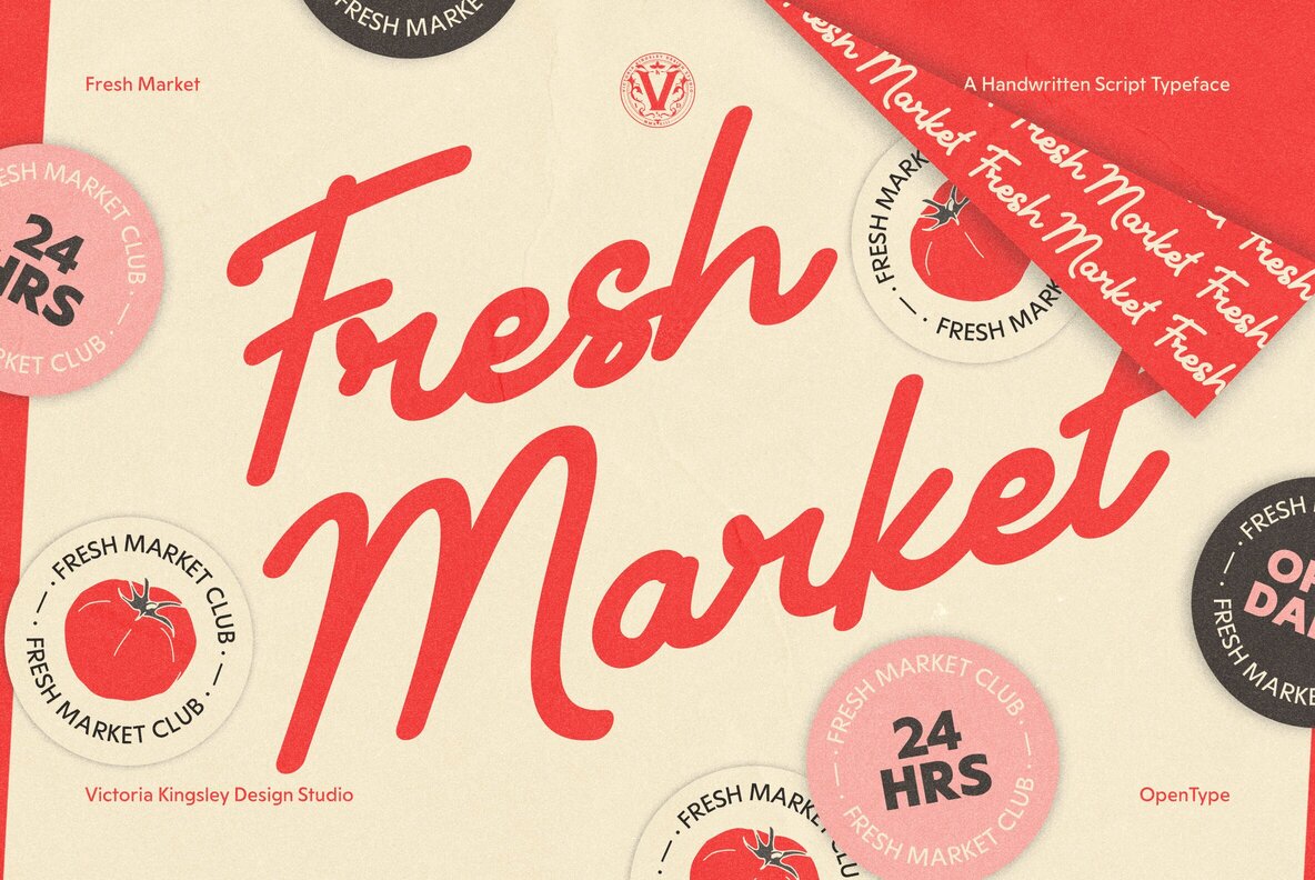 Revive Your Designs with Fresh Market: A Font that Tells a Story