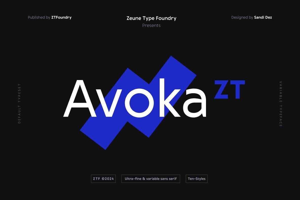 Avoka® ZT: A Typographic Marvel Balancing Geometry and Humanism