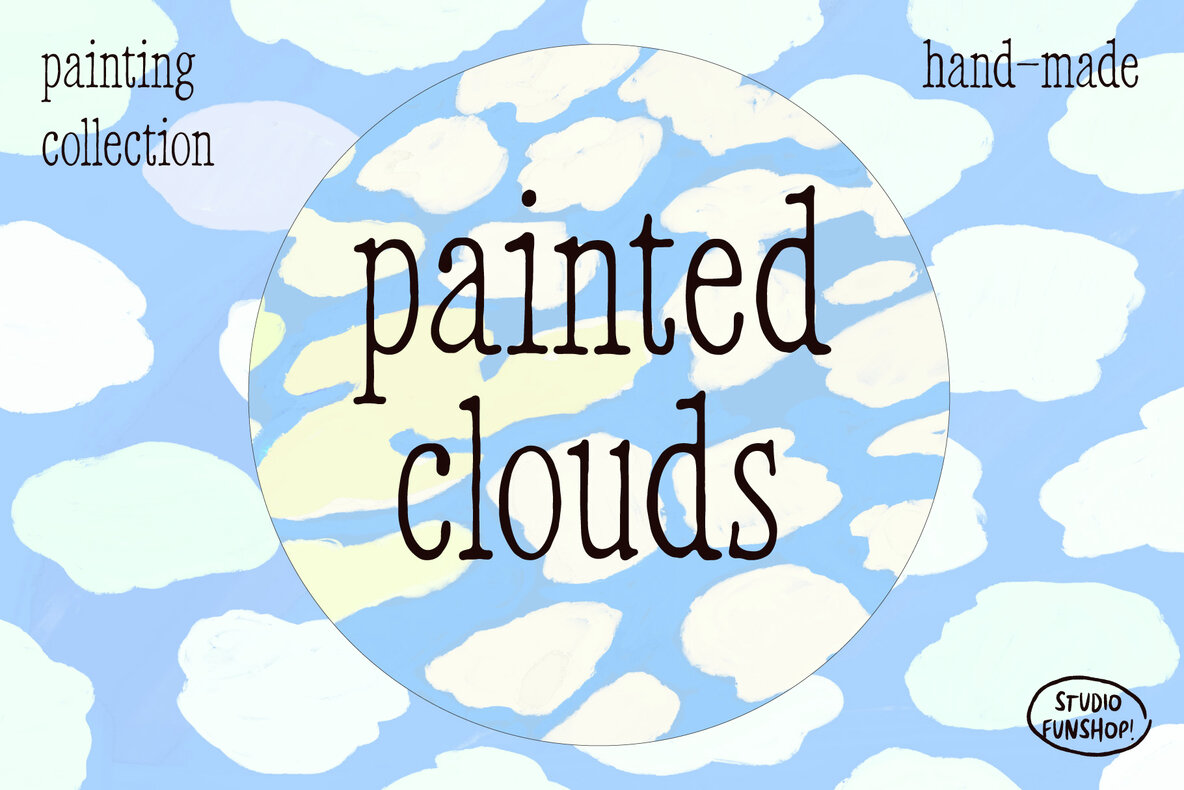 Elevate Your Designs with the Painted Clouds Art Collection