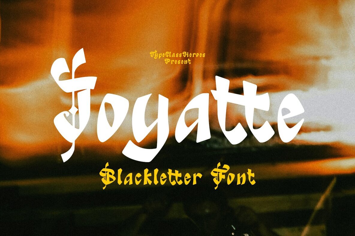 Unraveling Joyatte: The Blackletter Font Balancing Vintage Chic with Modern Minimalism