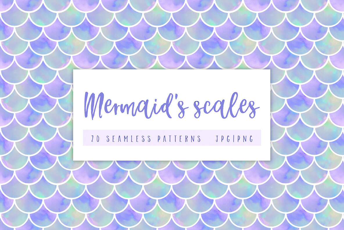 Boost Your Designs with Our Magical, Seamless Mermaid Patterns