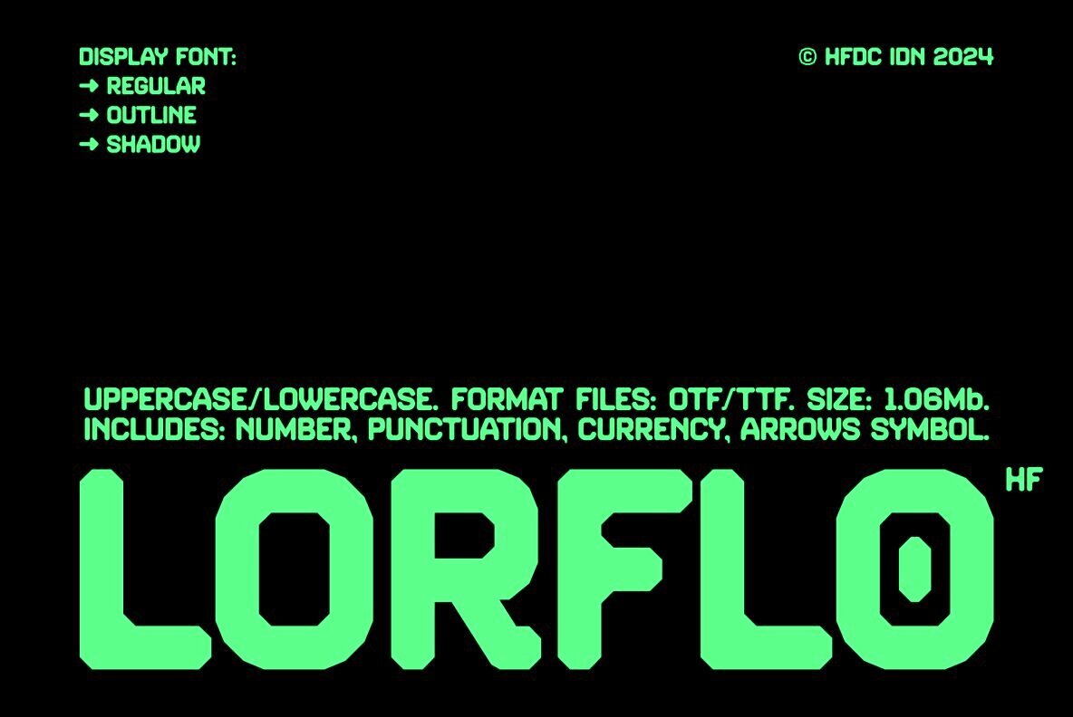 HF Lorflo Font