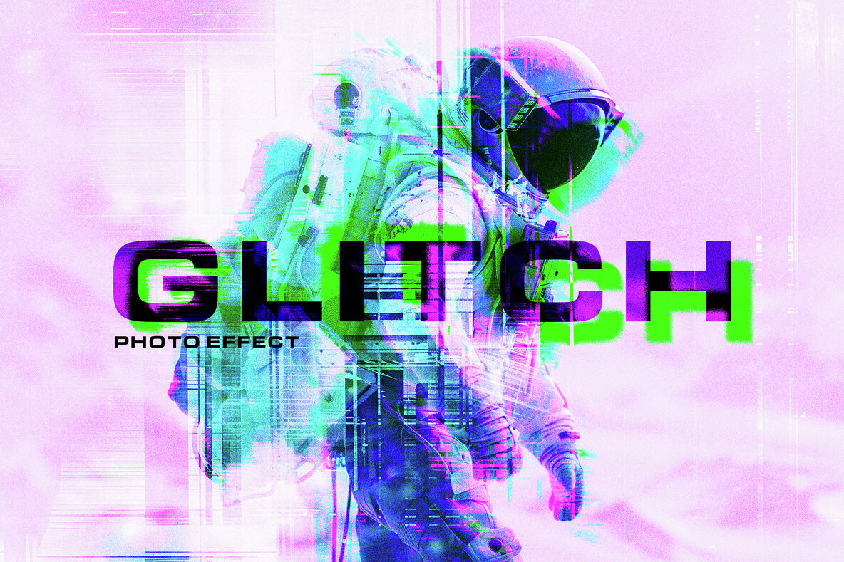 Download Distort Glitch Photo Effect Graphics