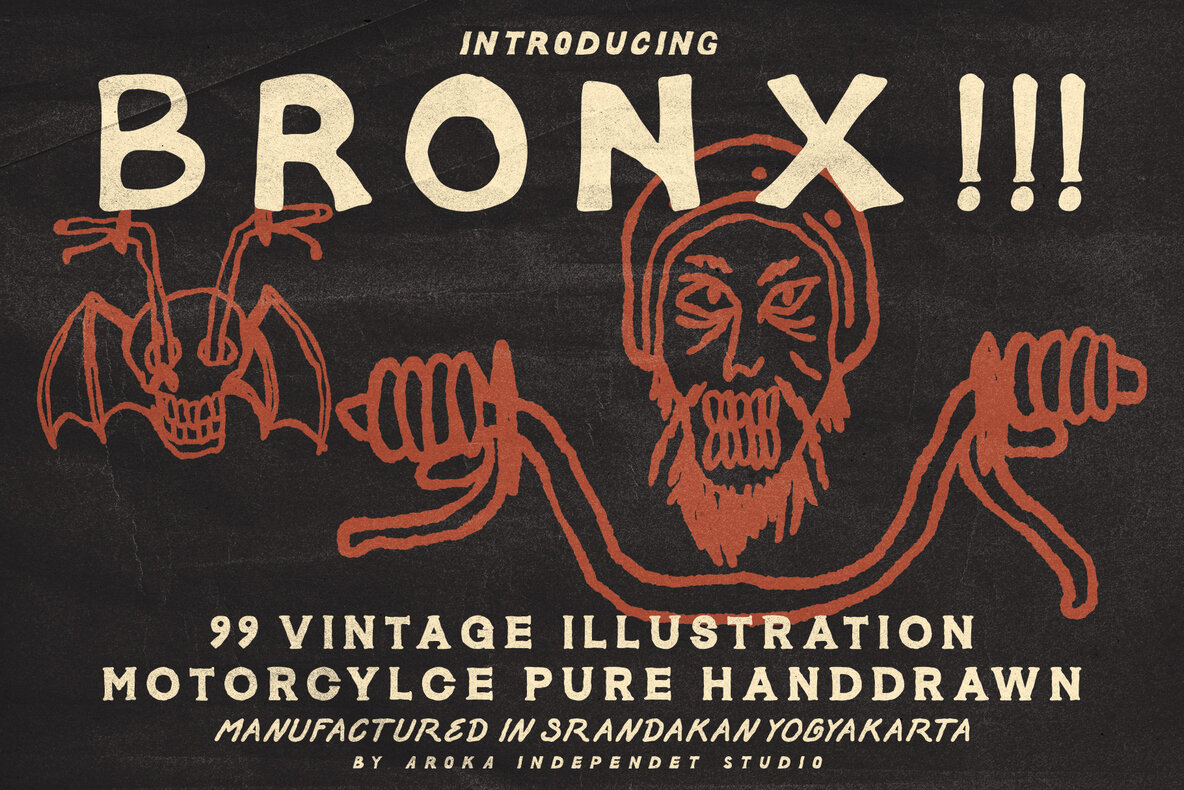 Download Vintage Motorcycle Bronx Graphics