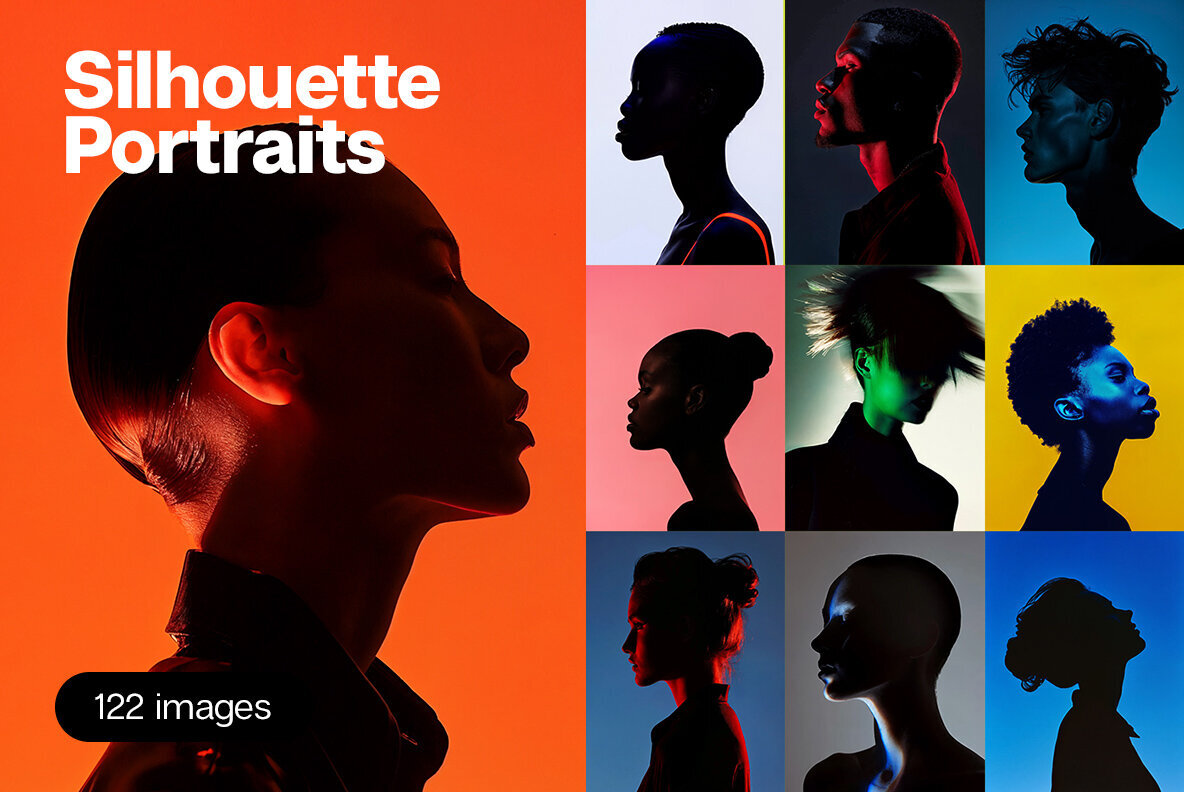 Download Silhouette Portraits Graphics