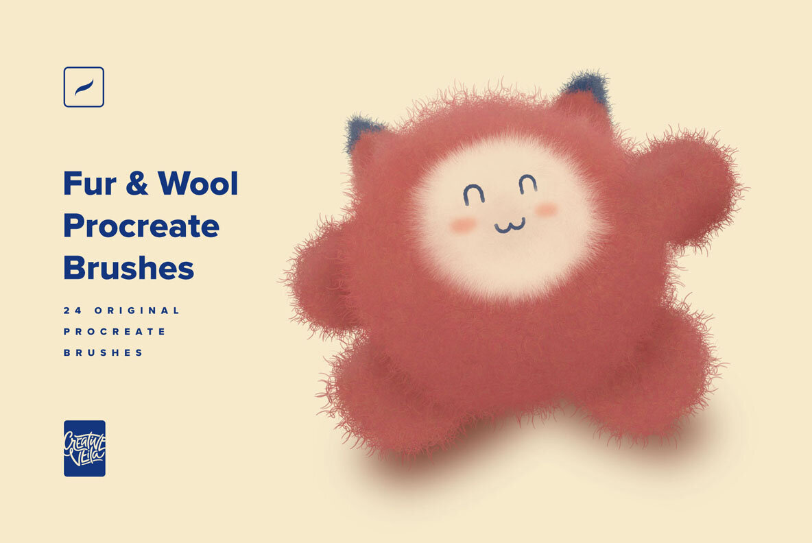 Download Fur and Wool Procreate Brushes Graphics