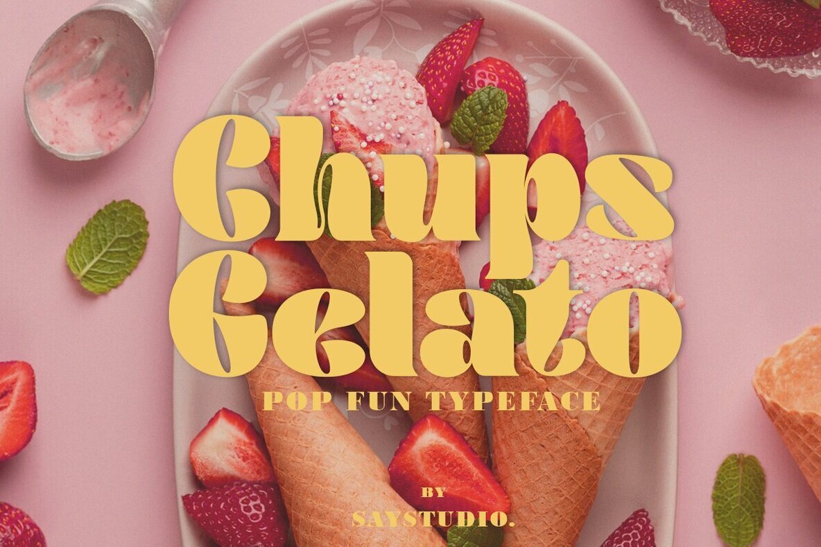 Chups Gelato Font