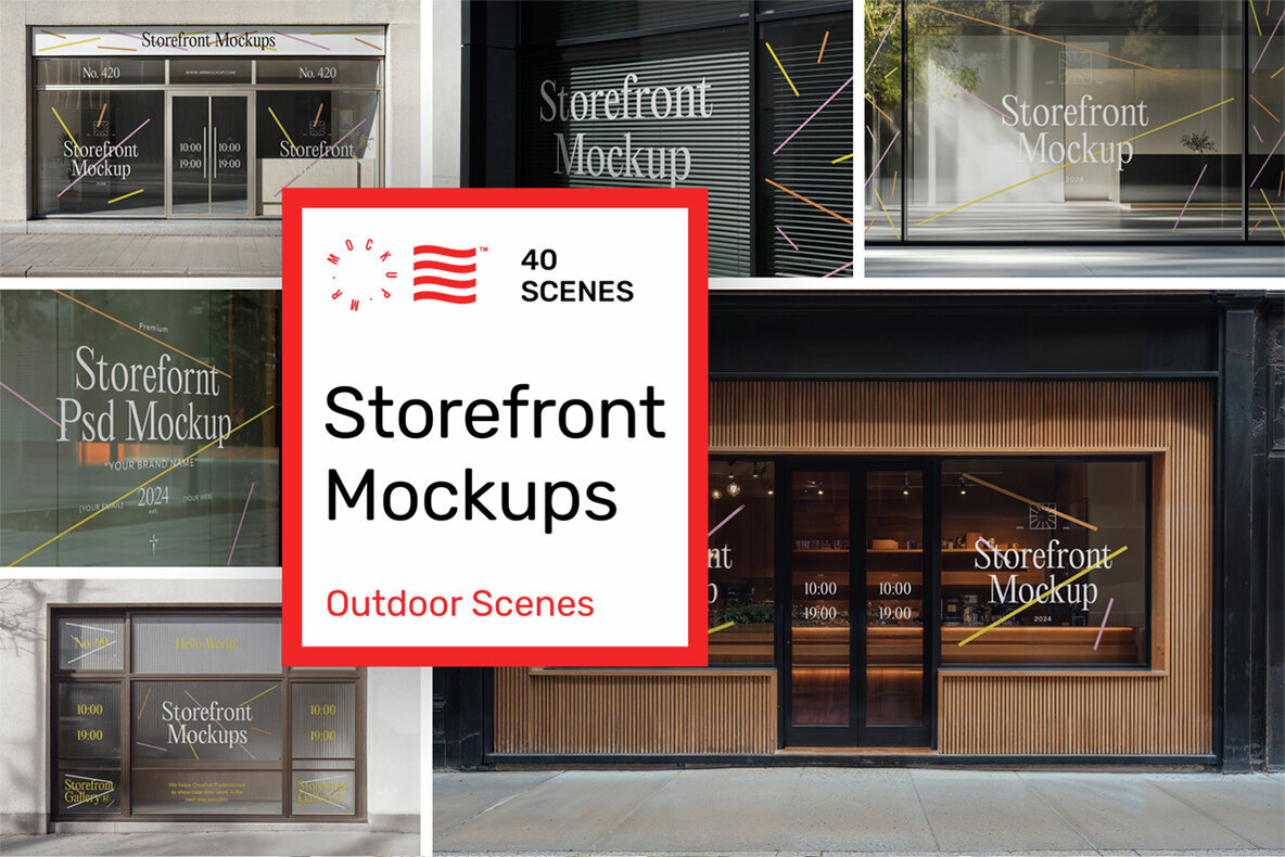 Download Storefront Mockups – Outdoor Scenes Graphics