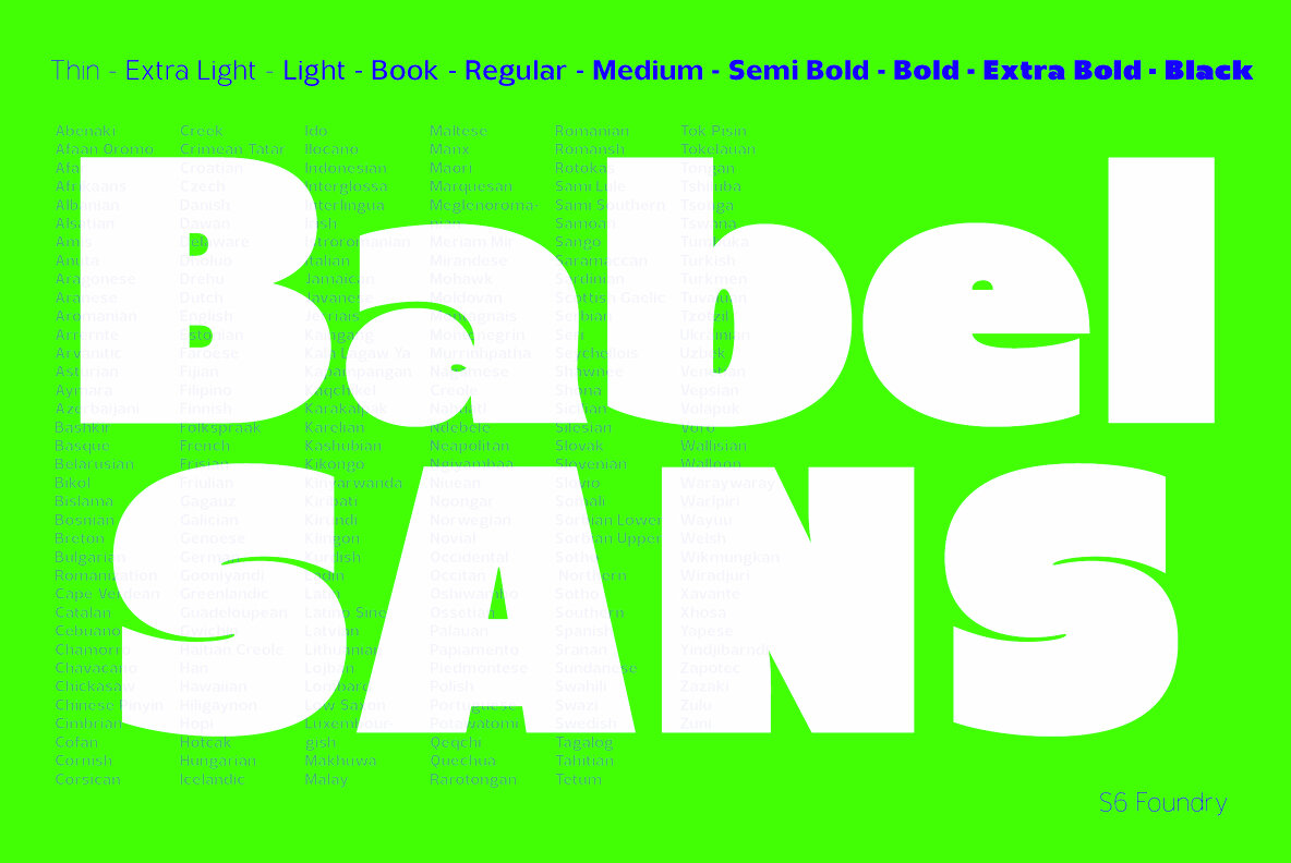 Babel Sans Font