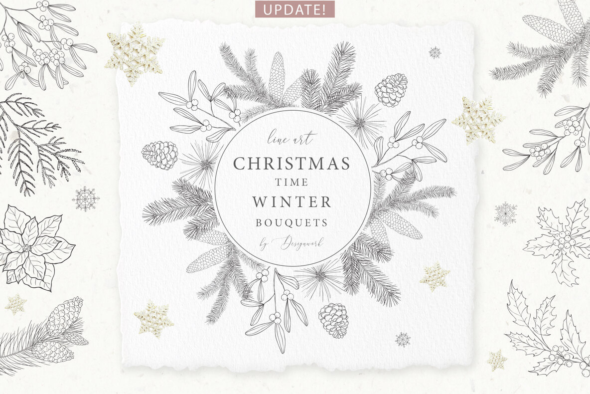 Download Christmas Time Winter Bouquets Graphics