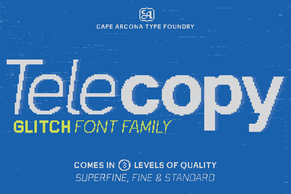 CA Telecopy Font