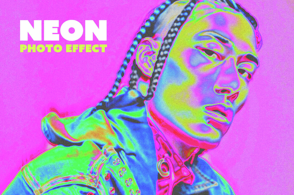 Download Acid Neon Photo Effect Graphics