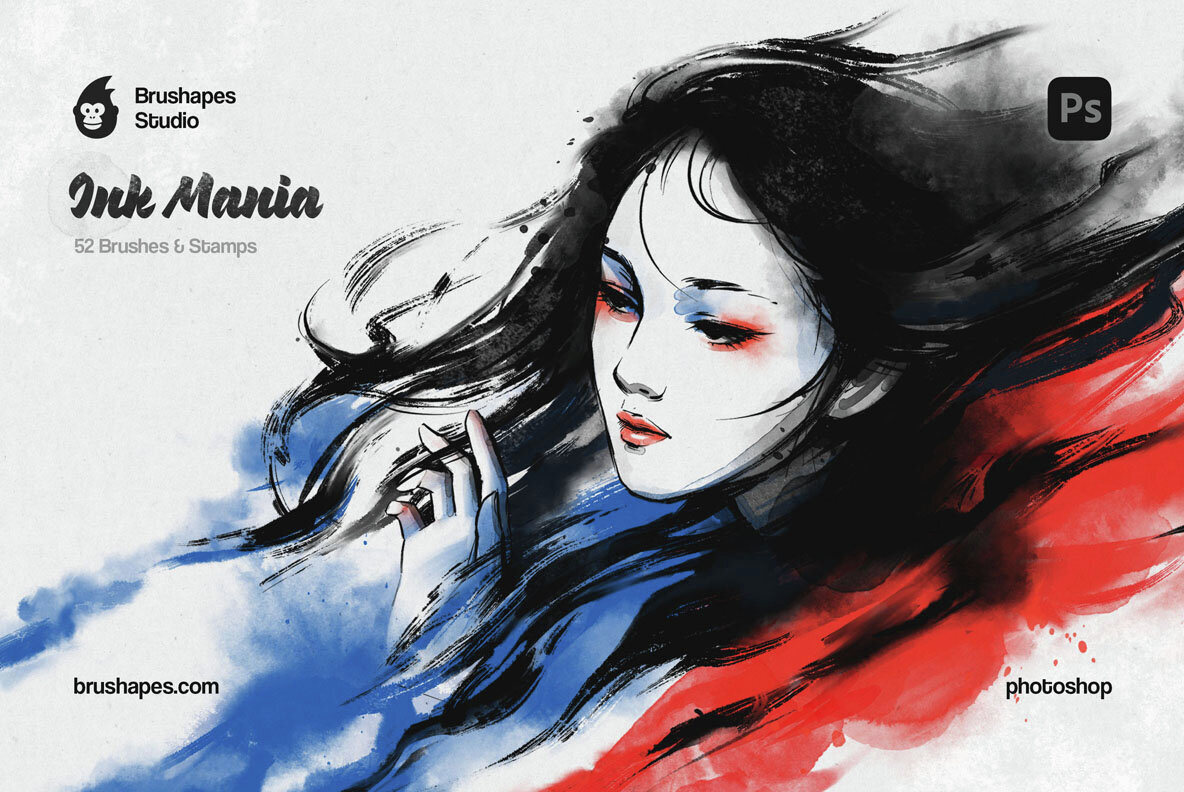 Download Ink Mania Photoshop Brushes Graphics