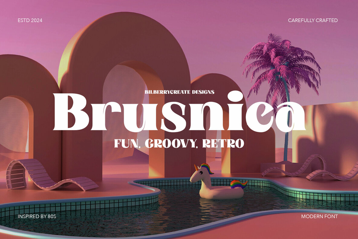 Brusnica Font