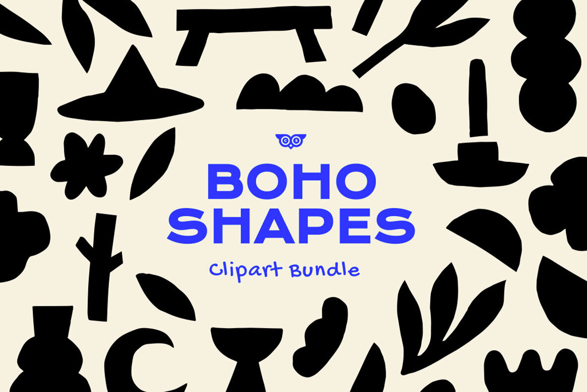 Download Boho Shapes Clipart Bundle Graphics