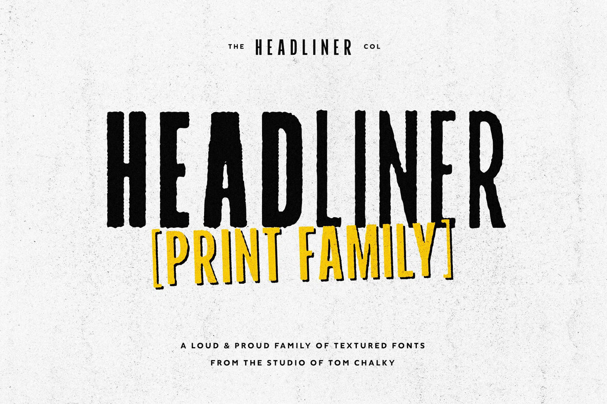 TC Headliner Print Font