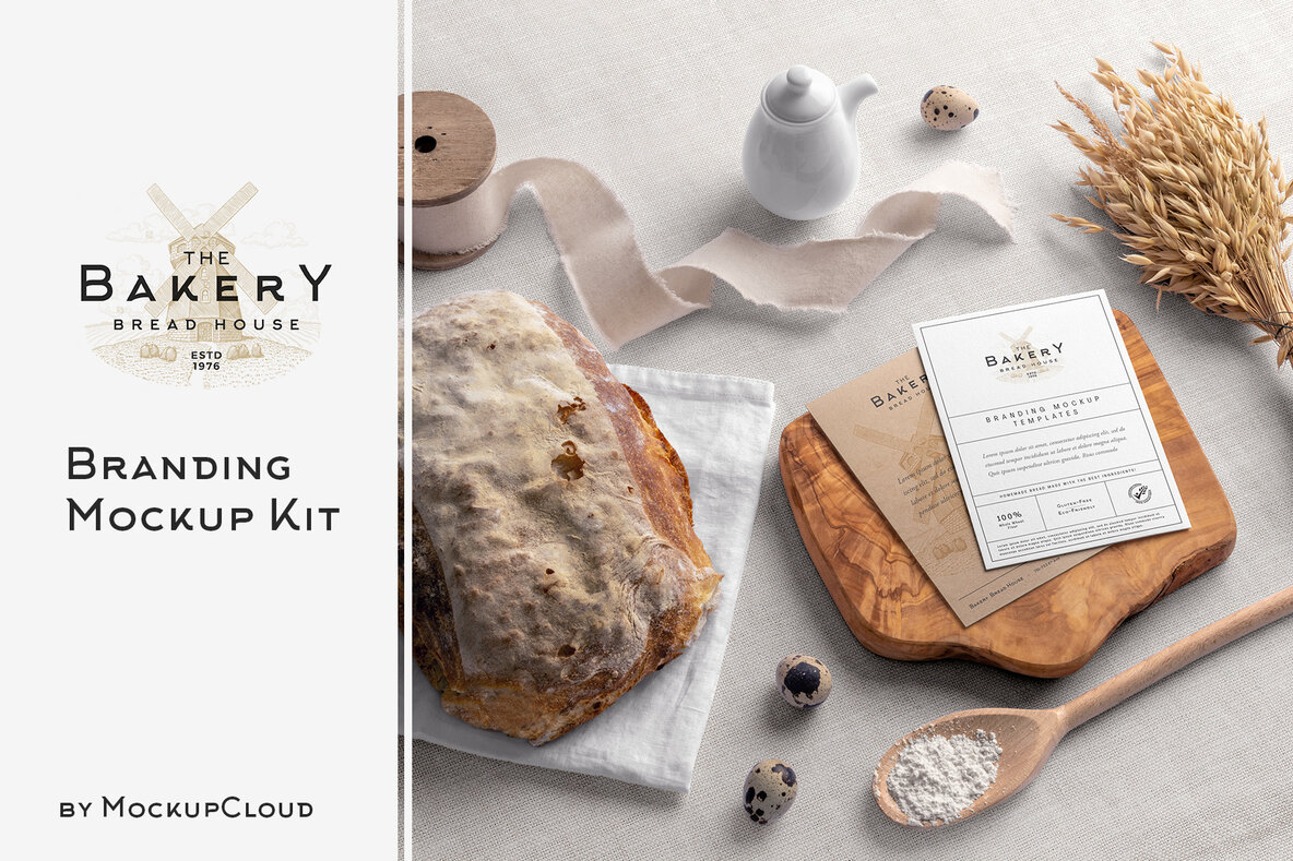 Download Bakery Branding Mockups Kit Graphics