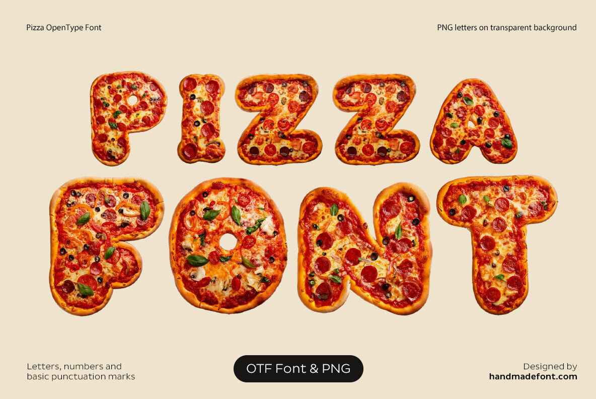 Pizza SVG Font