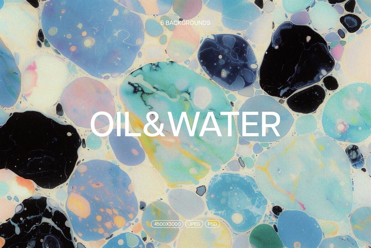 Download Oil and Water Abstract Backgrounds Graphics