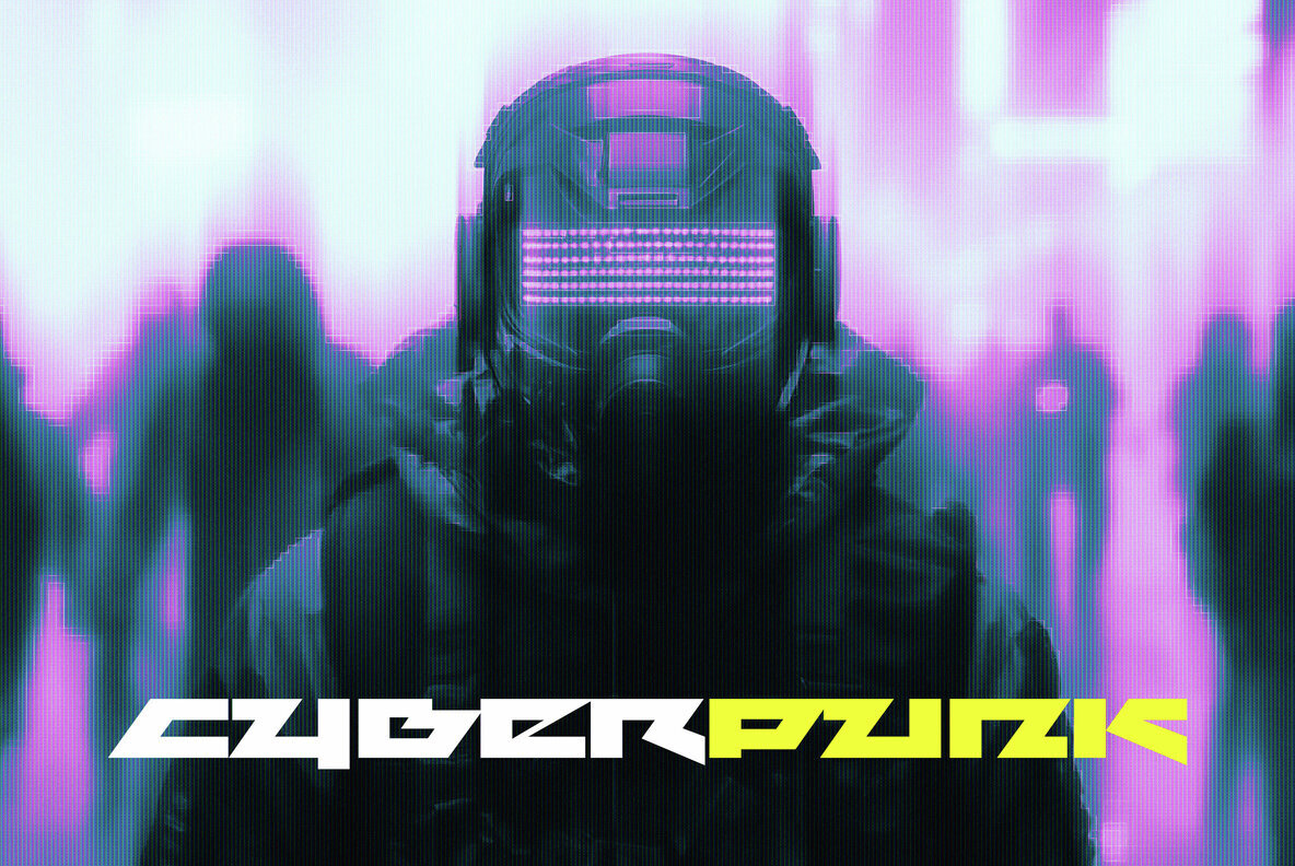 Download Cyberpunk Motion Photo Effect Graphics