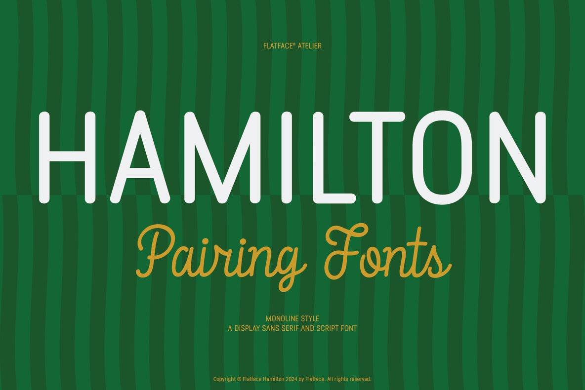 Flatface Hamilton Font