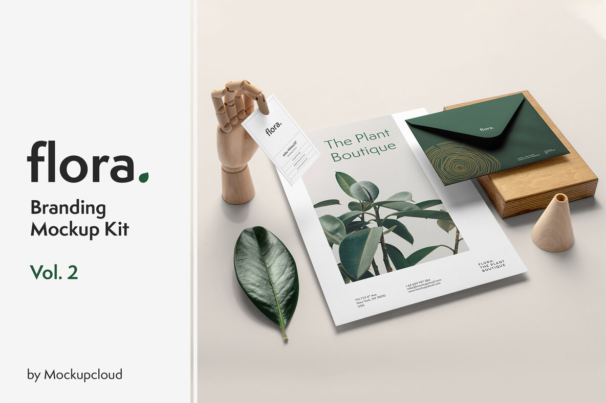 Download Flora Branding Mockups Kit v. 1 Graphics