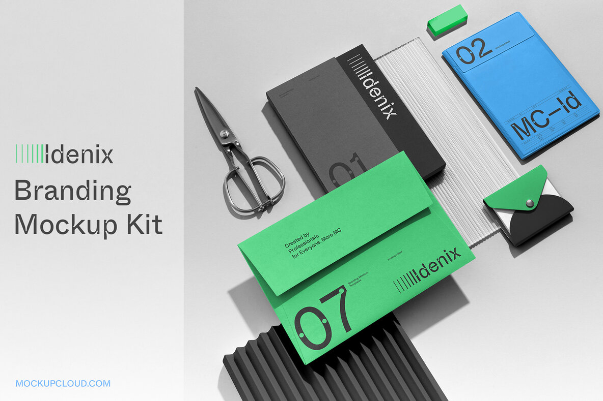 Download Idenix Branding Mockups Kit Graphics