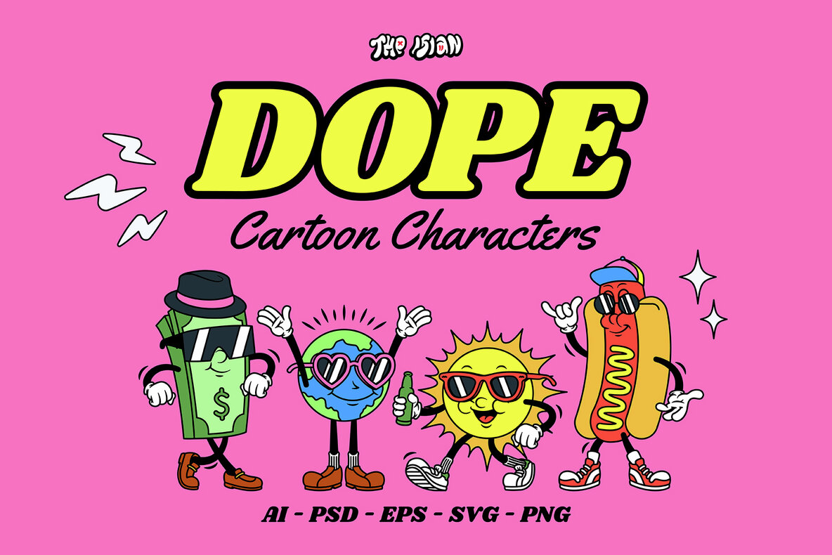 Download Dope Cartoon Characters Graphics