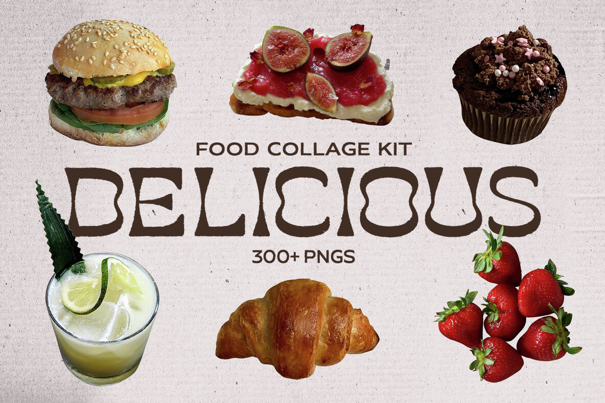 Download Delicious Food Collage Kit Graphics